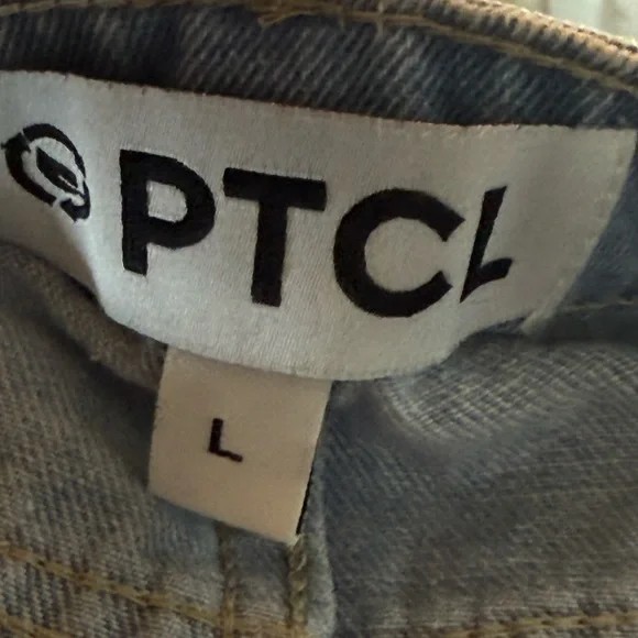 ☀️SUMMER CLEARANCE SALE☀️ PTCL Distressed Denim Mini Skirt - Picture 3 of 4